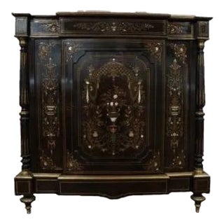 Napoleon III Ebonised Side Cabinet For Sale