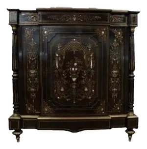 Napoleon III Ebonised Side Cabinet