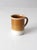 Ceramic Vintage 1970s Brown Tan and Cream Ceramic Coffee Mug For Sale - Image 7 of 12