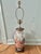 Vintage Tobacco Leaf Chinoiserie Porcelain Lamp With Double Happiness Finial and Ming Style Base - Shade Included For Sale - Image 4 of 12