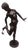 Italian Bronze Boy with Crab Figural Garden Sculpture For Sale