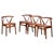Model 255 Dining Chairs by Henning Kjærnulf for Bruno Hansen, Denmark, 1960s, Set of 4 For Sale - Image 13 of 13