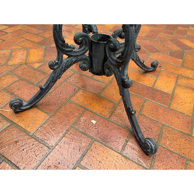 Mid 20th Century Vintage Hollywood Regency Molla Cast Aluminum Table Base For Sale - Image 5 of 8