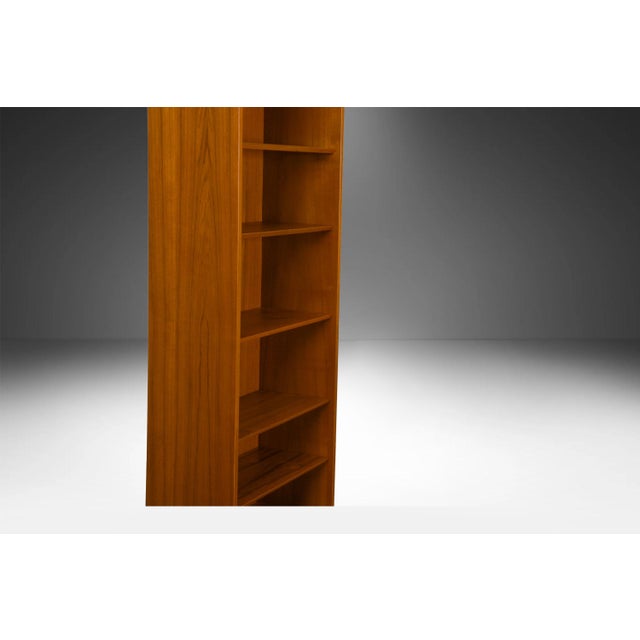Mid Century Teak Tall Bookcase 77″ Tall Hundevad & Co., Denmark For Sale In Baltimore - Image 6 of 16