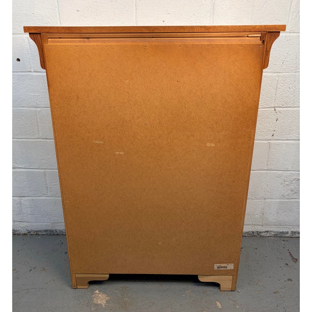 Late 20th Century Mission Oak Highboy Dresser by Vaughan Bassett For Sale - Image 17 of 17