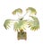 Vintage Italian Tole Peinte Potted Palm in Paw Footed Chinoiserie Jardinere/ Cache Pot For Sale - Image 4 of 10