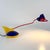 Postmodern Blue and Red Toucan Table Lamp from Brilliant Leuchten, Germany, 1980s For Sale - Image 3 of 11