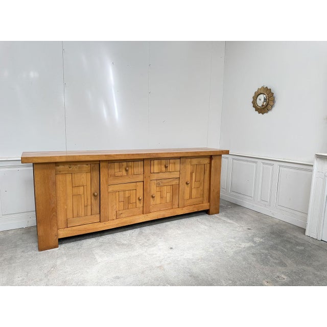 Brutalist Elm Sideboard, 1970s For Sale - Image 15 of 15