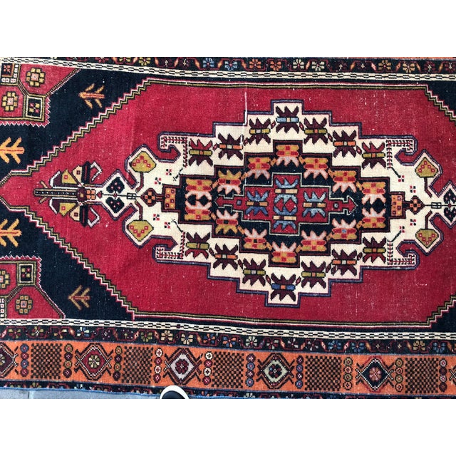 1960s Vintage Turkish Vintage Rug - 4′2″ × 7′10″ For Sale - Image 6 of 11