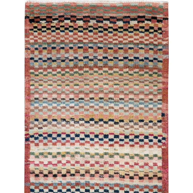 Modern Galerie Shabab Collection Mid-20th Century Handmade Turkish Anatolian Modern Style Runner For Sale - Image 3 of 9