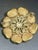 MCM dimensional flower brooch by Florenza features a multi-tiered arrangement of cupped, brushed gold-tone petals finished...
