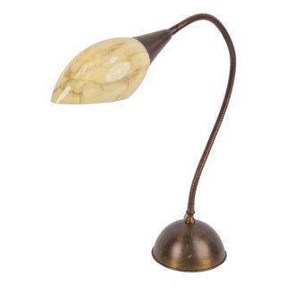 Vintage Art Deco Flex Neck Desk Lamp, 1950s For Sale