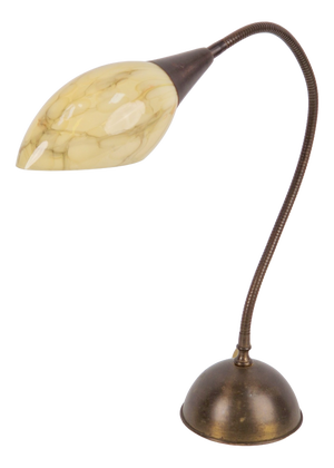 Vintage Art Deco Flex Neck Desk Lamp, 1950s