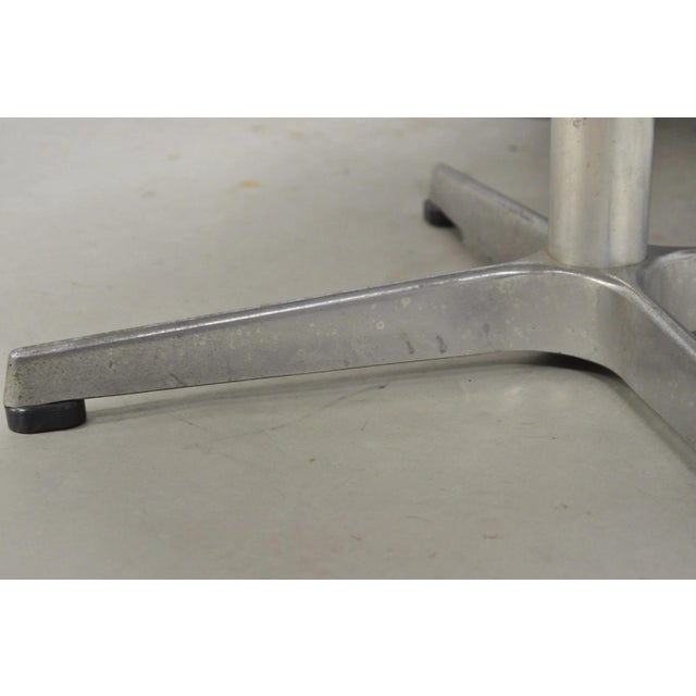 Vintage Mid Century Modern Knoll Style Pedestal Base Marble Top Coffee Table For Sale - Image 11 of 16