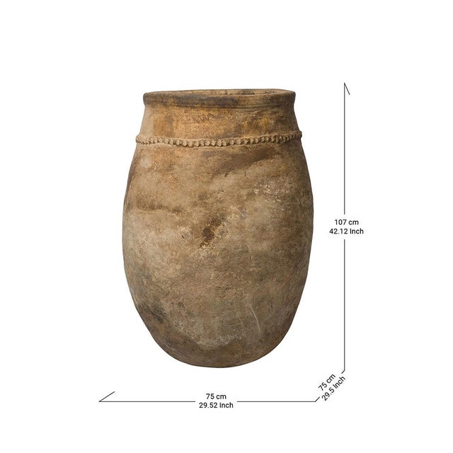 Early 20th Century Early 20th Century Antique Berber Unglazed Clay Storage Vessel, Morocco For Sale - Image 5 of 5