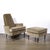 Mid-Century Walnut & Smoked Taupe Mohair Curved Arm Lounge Chair & Ottoman For Sale - Image 4 of 18