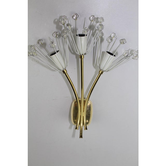 Brass lamps from Nikoll with delicate trims, painted white, each 3 versions E14 I have official proof of authenticity such...