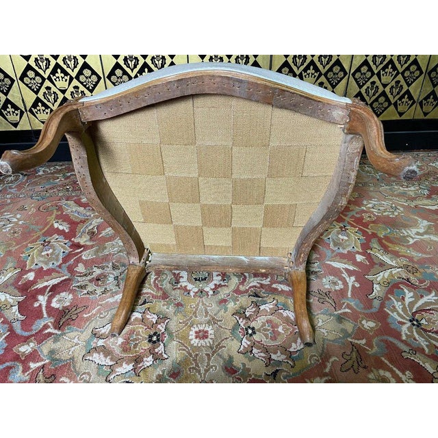 Wood Louis Xv Period Shepherdess Armchair For Sale - Image 7 of 9