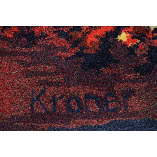 Mid-Century Modern Tapestry by Lutz De Bré for Ewald Kröner, 1970s For Sale - Image 3 of 11