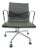 2009 Herman Miller Eames Aluminum Group Management Chair in Pebble Gray Leather For Sale