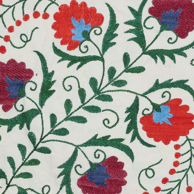 New Hand-Embroidered 100% Cotton Cushion Cover – Authentic Uzbek Textile Art Bring a touch of Central Asian heritage to...