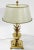 Chinoiserie Vintage Bombay Brass Pineapple Table Lamp With Tole Shade For Sale - Image 3 of 12