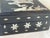 Asian Mid 20th Century Asian Geisha Girl Scene Mother of Pearl Inlaid Black Lacquer Jewelry Box For Sale - Image 3 of 9