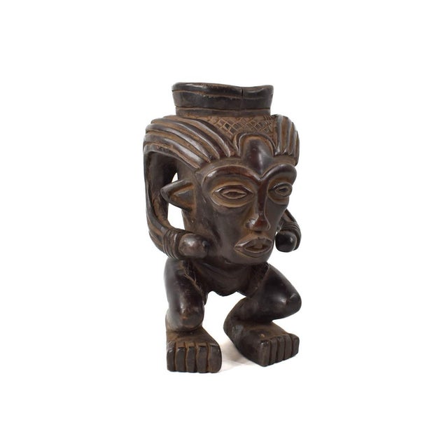 Wood Late 20th Century Mid-Century Kuba Figural Cup For Sale - Image 7 of 10
