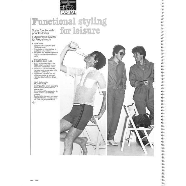 Traditional Sir Men's International Fashion Journal 1979 No. 3 For Sale - Image 3 of 11