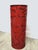 Large Beijing Carved Red Cinnabar-Style Lacquer Floor Vase or Umbrella Stand With Peonies & Pheasant For Sale - Image 4 of 12
