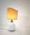 White Ceramic Table Lamp with Embossed Shell Motifs, 1960s For Sale - Image 12 of 18