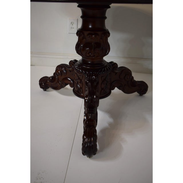 Early 1800's French Mahogany Gueridon W/Original Marble For Sale - Image 4 of 4