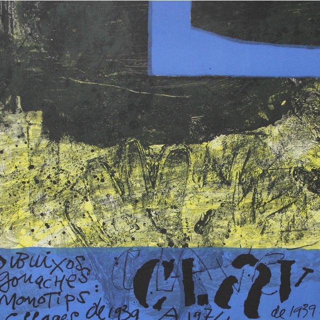 Lithographic Poster by Antoni Clavé for the Gaspar Gallery, Barcelona, 1975, in Flawless conditions. Designed 1970 to 1979