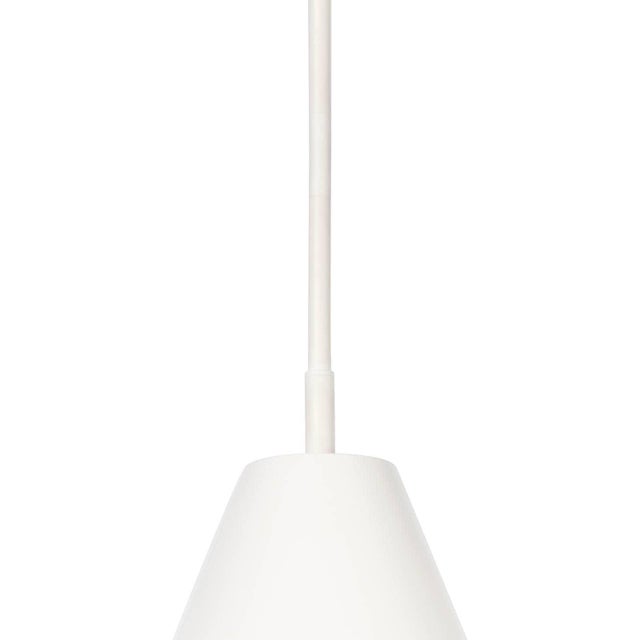 Traditional Regina Andrew Bluff Iron Outdoor Pendant, White For Sale - Image 3 of 7
