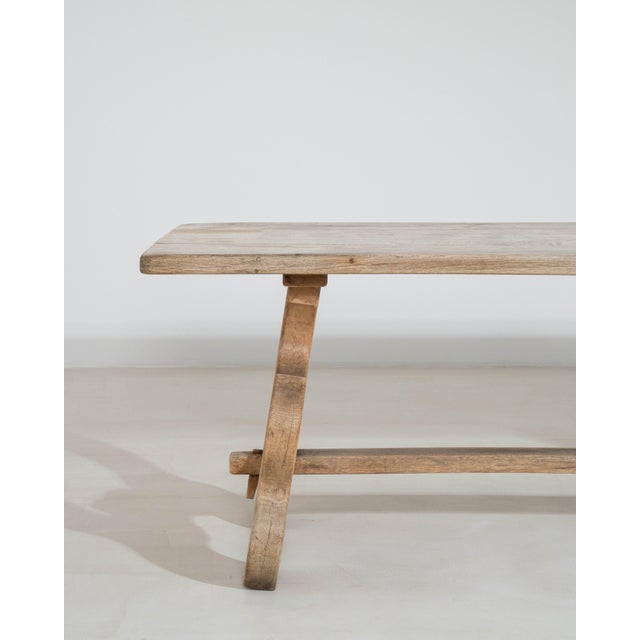 Oak Harp Dining Table France 1970s For Sale In Greensboro - Image 6 of 14