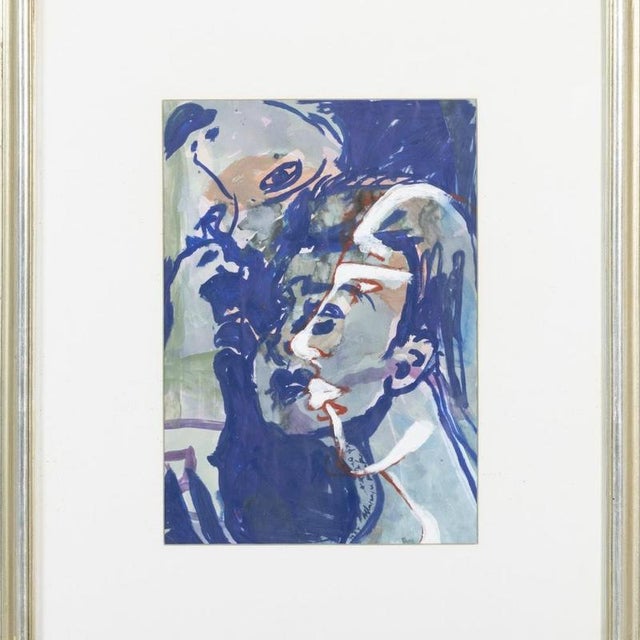 Graça Morais, Composition, 1980s, Mixed Media on Paper For Sale - Image 6 of 6