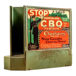Vintage Dominion Cbq Lighted Advertising Sign