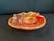Mid 20th Century Mid-Century Murano Style Glass Bowl Featuring Gold Flakes and Red and White Swirls For Sale - Image 5 of 8