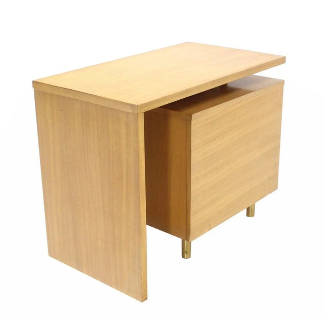 Wood Mid-Century Modern Revolving Folding Desk For Sale - Image 7 of 8