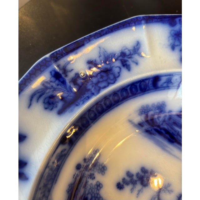 Blue Wedgwood Chapoo Flow Blue Bowl For Sale - Image 8 of 12