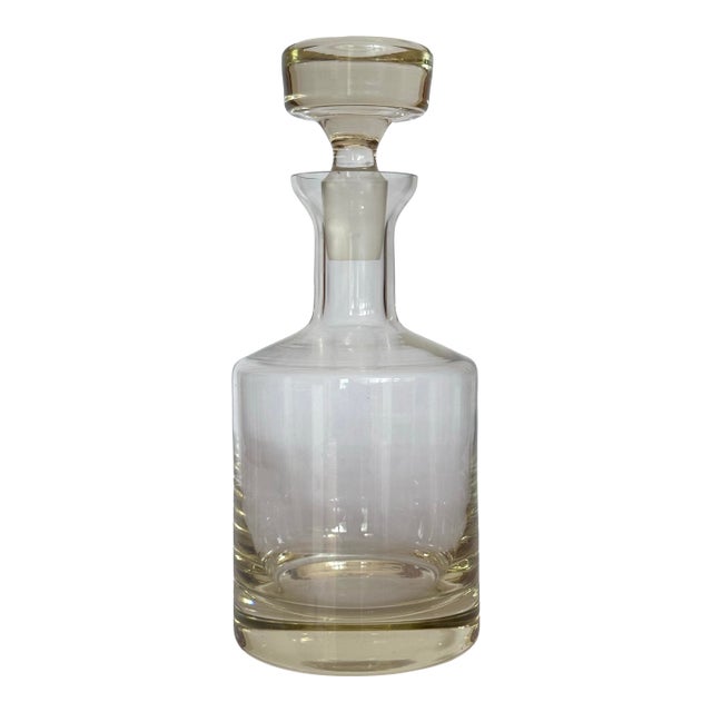 Vintage Lead Crystal Decanter With Stopper For Sale