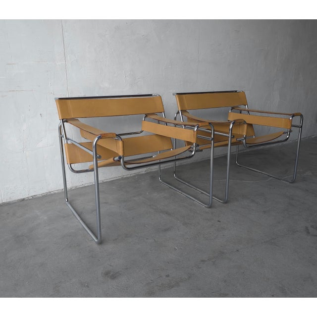 1960s Vintage Set of Knoll Wassily Chairs by Marcel Breuer For Sale - Image 5 of 14