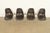 1980s Charles & Ray Eames for Herman Miller DSS Seal Brown Stacking Shell Chairs | Set of Four For Sale - Image 5 of 16
