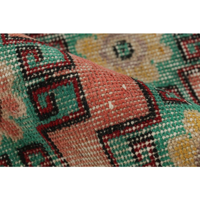 Textile Vintage Zeki Múren Runner in Pink With Colorful Floral Patterns From Rug & Kilim For Sale - Image 7 of 8