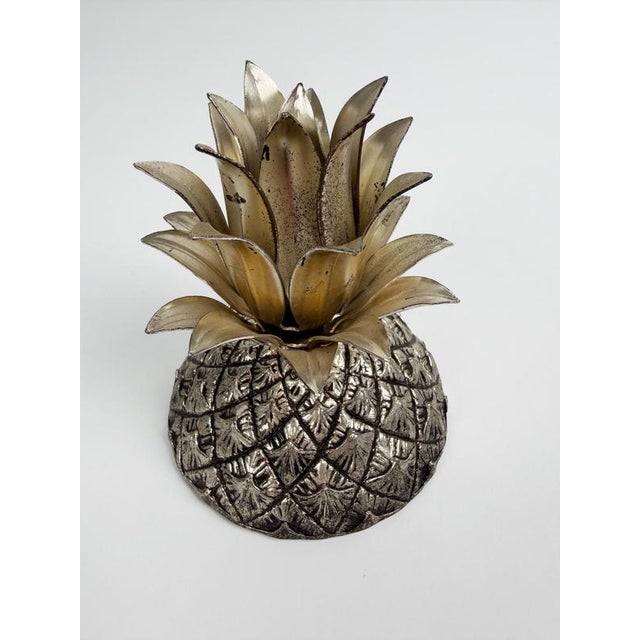 Mid-Century Pineapple Ice Bucket in Silvered Pewter attributed to Mauro Manetti, Italy, 1970s For Sale - Image 14 of 18