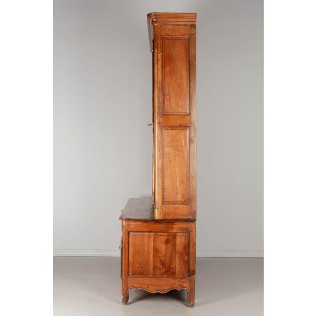 Apricot FrenchLouis XV Bibliothèque or Display Cabinet For Sale - Image 8 of 13