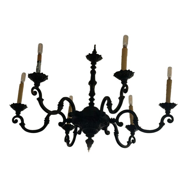 Vintage Mauldin Lighting Bespoke Spanish Revival Chandelier For Sale
