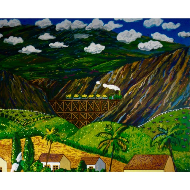 Guy Buffet Sugar Cane Day, Hawaii C. 1985 Reproduction Print For Sale In San Francisco - Image 6 of 7