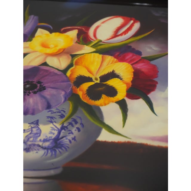 p.devaud Petit Bouquet Oil on Canvas Painting Art - Signed For Sale - Image 4 of 10