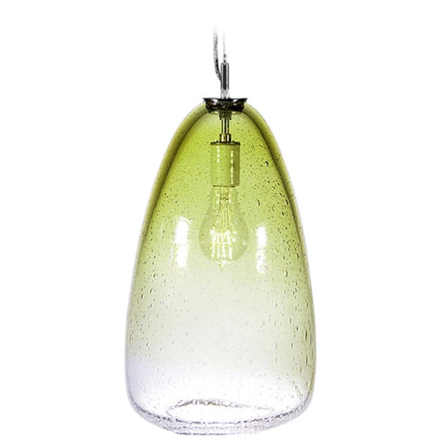 Tempo Summit Pendant Light from the Fizz Collection in Citron For Sale - Image 4 of 4